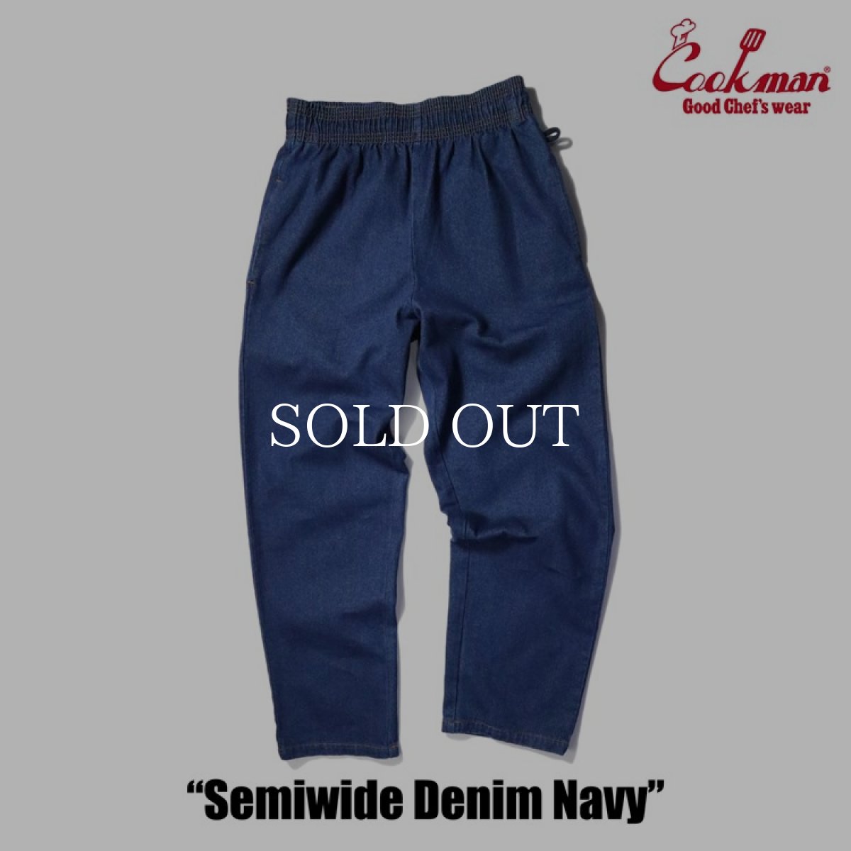 画像5: COOKMAN  Chef Pants Semiwide Denim Navy (Navy) (5)