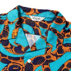 画像3: CALEE  Allover snake pattern R/P shirt -Limited- (Blue) (3)