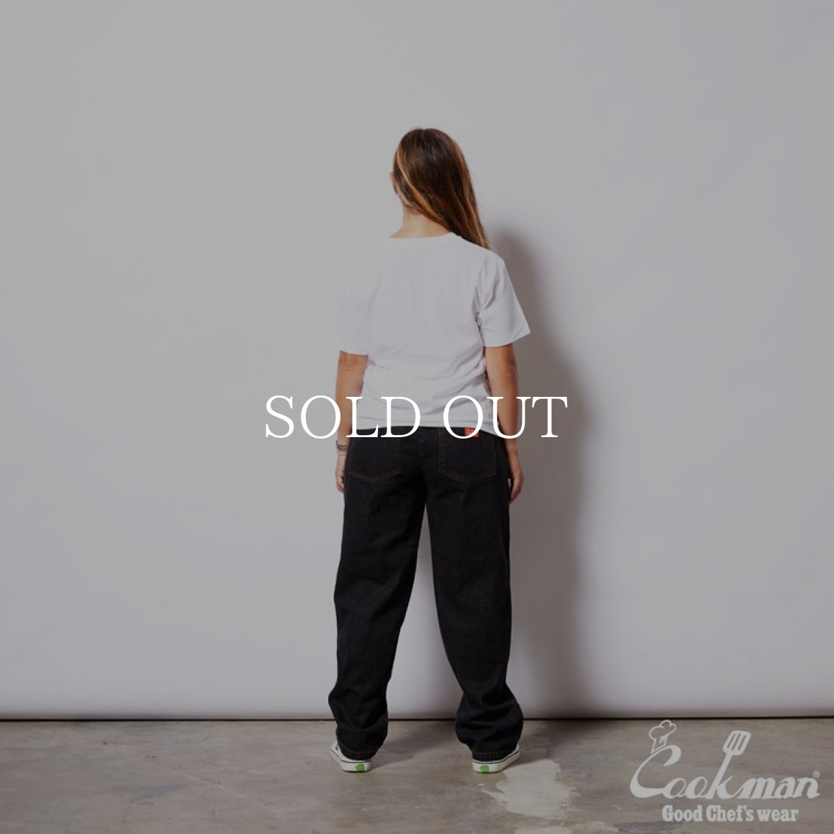 画像18: COOKMAN  Chef Pants Semiwide Denim Black (Black) (18)