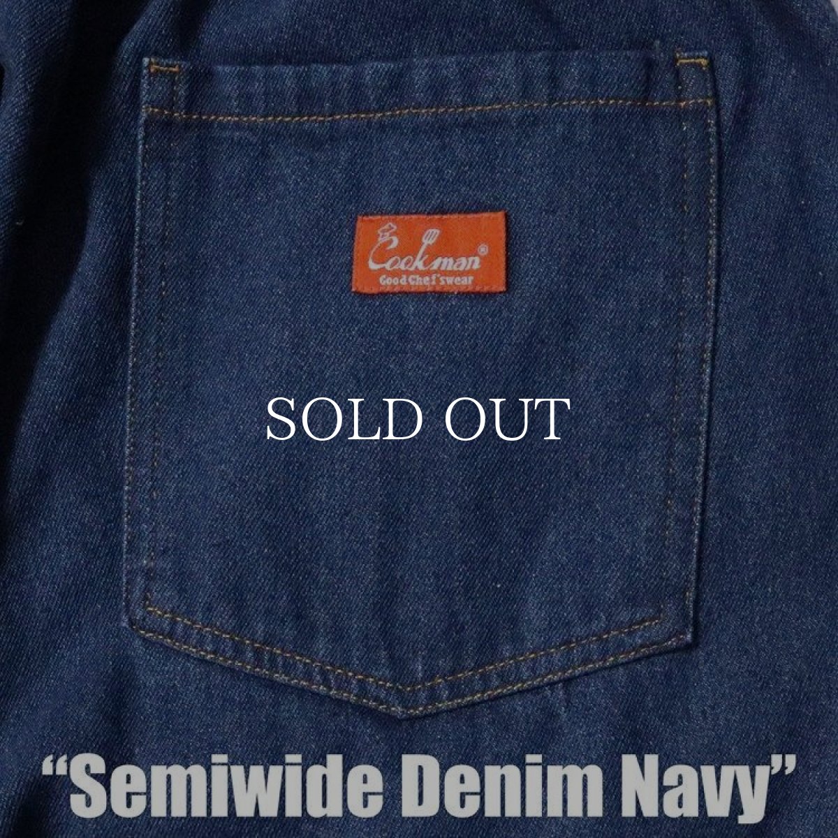 画像9: COOKMAN  Chef Pants Semiwide Denim Navy (Navy) (9)