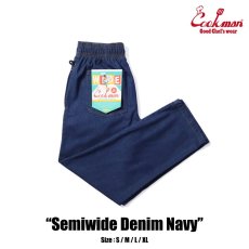 画像1: COOKMAN  Chef Pants Semiwide Denim Navy (Navy) (1)
