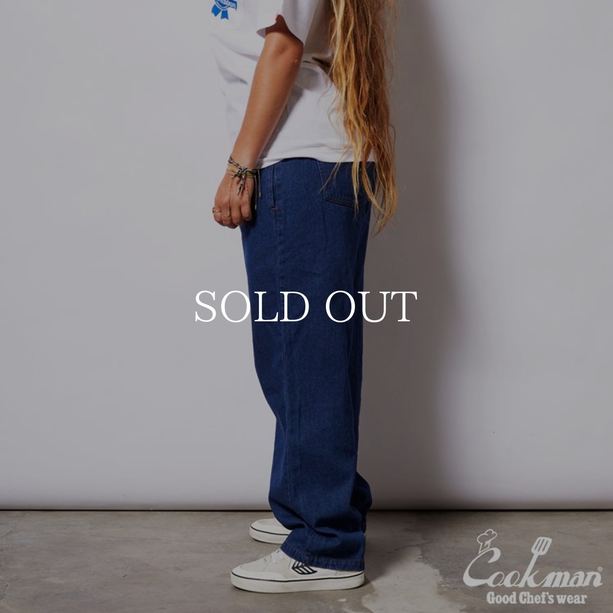 画像25: COOKMAN  Chef Pants Semiwide Denim Navy (Navy) (25)