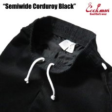 画像7: COOKMAN  Chef Pants Semiwide Corduroy Black (Black) (7)