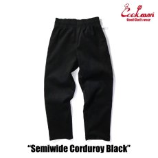 画像5: COOKMAN  Chef Pants Semiwide Corduroy Black (Black) (5)