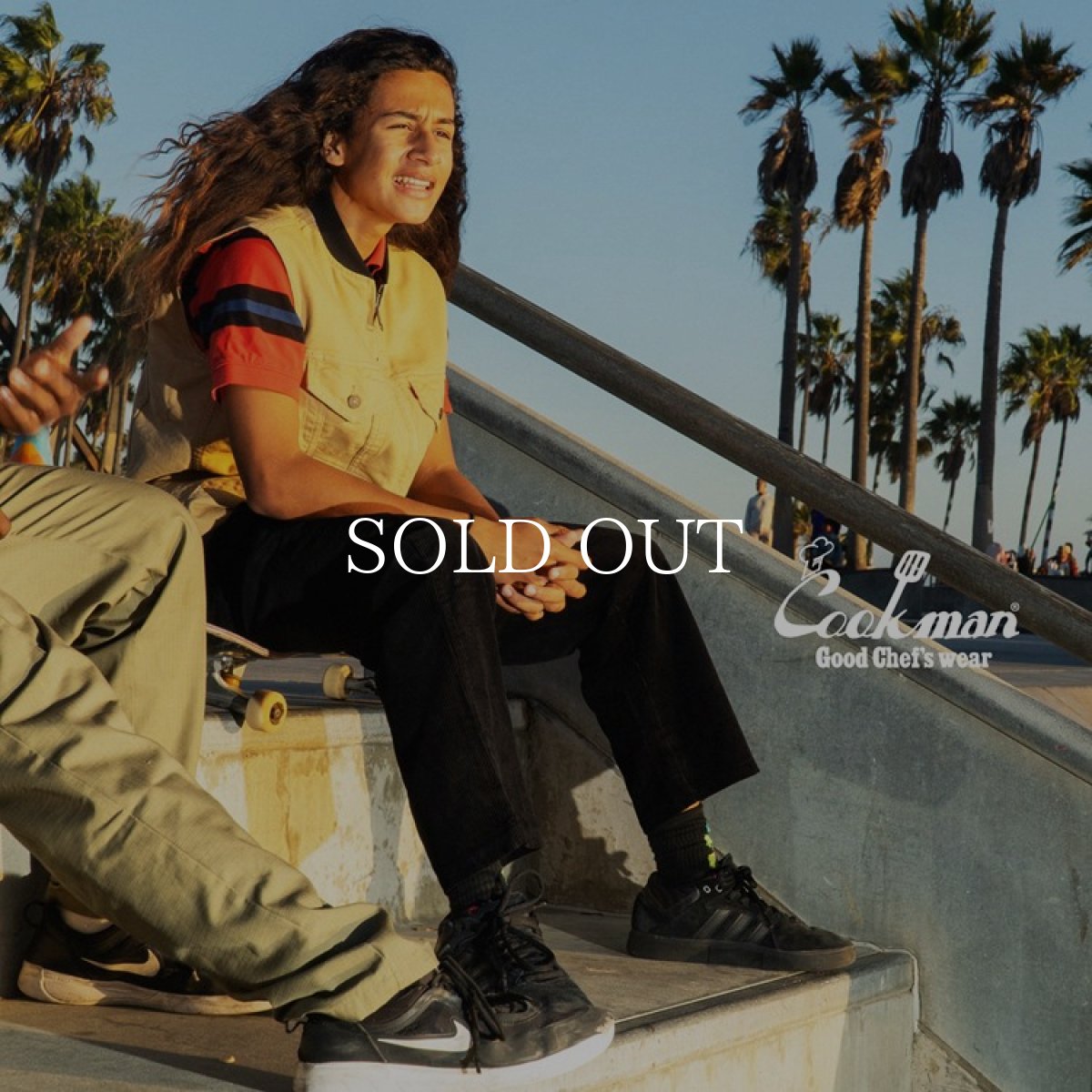 画像12: COOKMAN  Chef Pants Semiwide Corduroy Black (Black) (12)