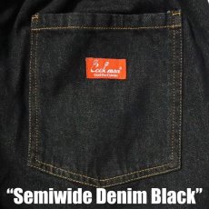 画像9: COOKMAN  Chef Pants Semiwide Denim Black (Black) (9)