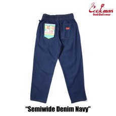 画像3: COOKMAN  Chef Pants Semiwide Denim Navy (Navy) (3)