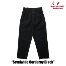 画像4: COOKMAN  Chef Pants Semiwide Corduroy Black (Black) (4)