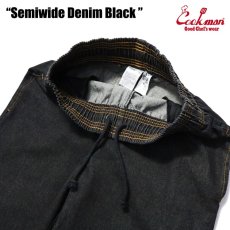 画像7: COOKMAN  Chef Pants Semiwide Denim Black (Black) (7)