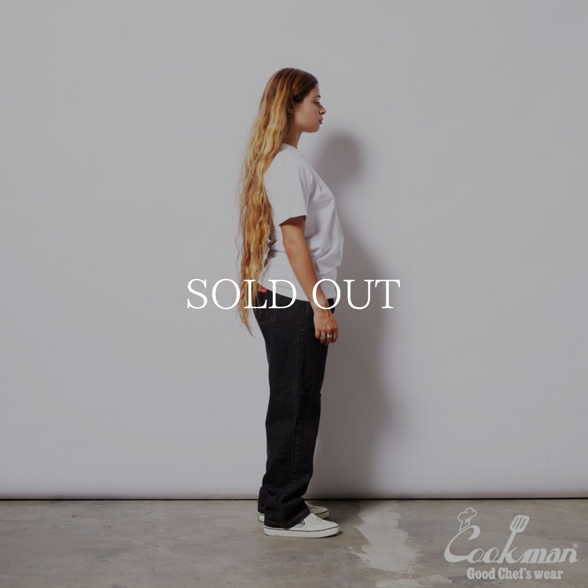 画像17: COOKMAN  Chef Pants Semiwide Denim Black (Black) (17)