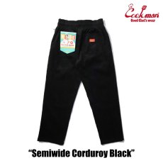 画像3: COOKMAN  Chef Pants Semiwide Corduroy Black (Black) (3)