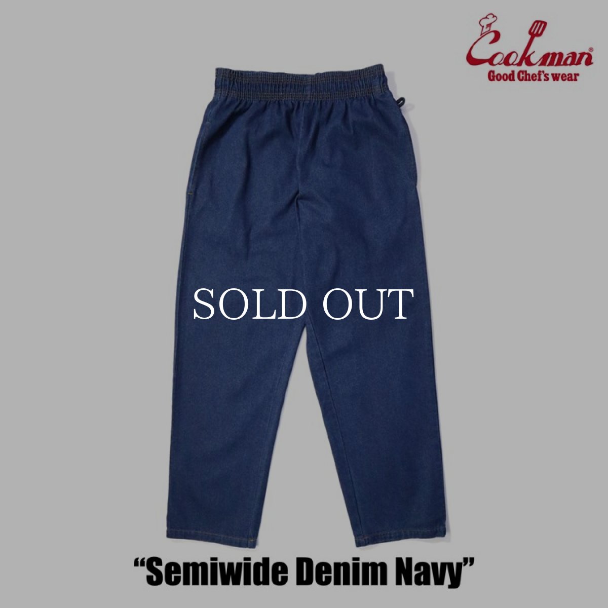 画像4: COOKMAN  Chef Pants Semiwide Denim Navy (Navy) (4)