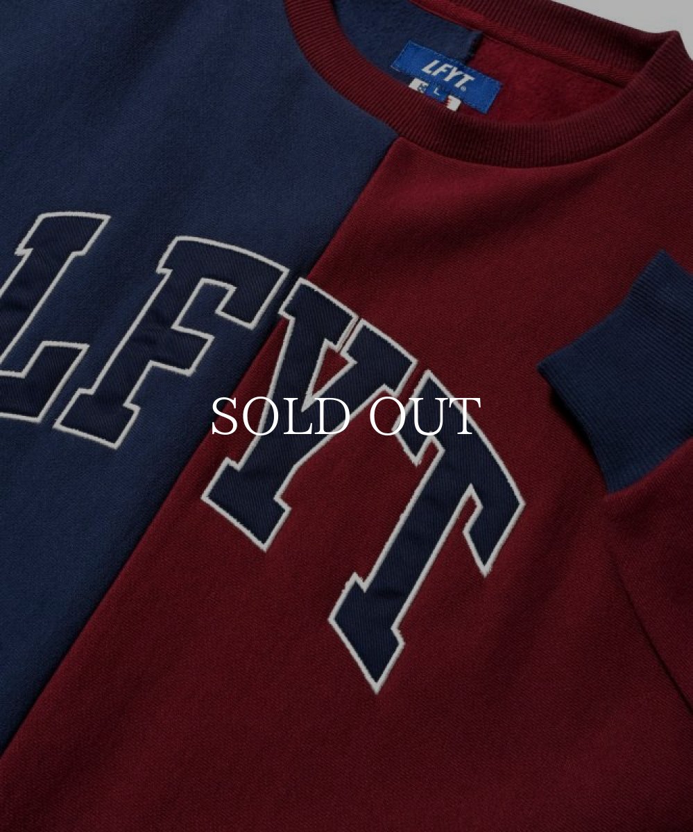 画像4: LFYT  2 TONE ARCH LOGO US COTTON CREWNECK (NAVY) (4)