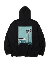 画像2: RADIALL  CAR WASH-HOODIE SWEATSHIRT L/S (Black) (2)