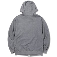 画像2: CALEE  Cordura fabric tm logo high neck zip hoodie (Gray) (2)