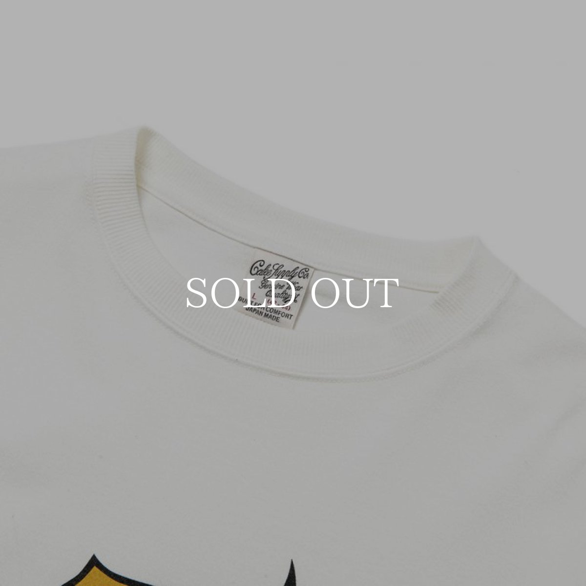 画像2: CALEE  CAL Logo fol L/S t-shirt -Naturally paint design- (White) (2)