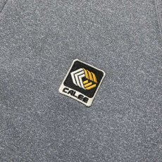 画像4: CALEE  Cordura fabric tm logo high neck zip hoodie (Gray) (4)