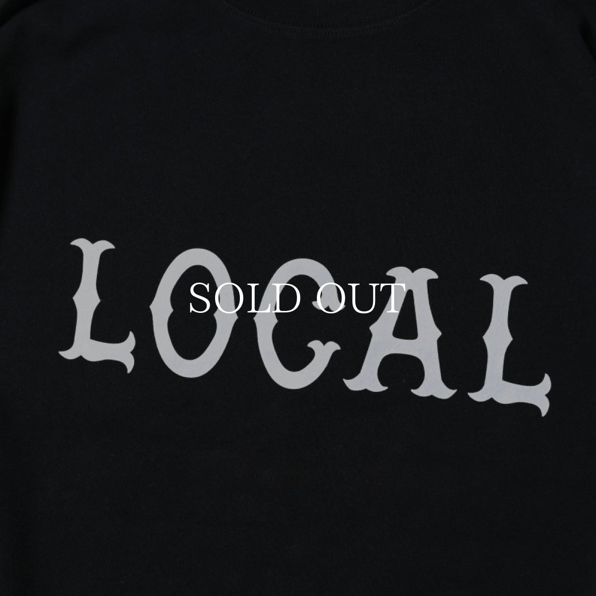画像2: CUTRATE  CLASSIC LOCAL LOGO DROPSHOULDER CREW NECK SWEAT (BLACK) (2)
