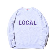 画像1: CUTRATE  CLASSIC LOCAL LOGO DROPSHOULDER CREW NECK SWEAT (GRAY) (1)