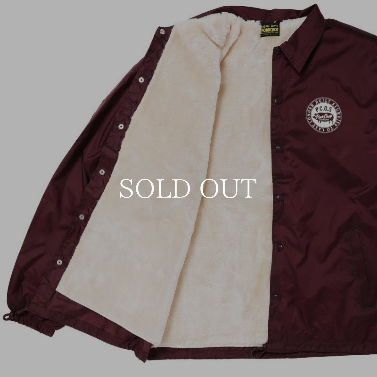画像5: PORKCHOP GARAGE SUPPLY  Opening Anniversary BOA COACH JKT (MAROON) (5)