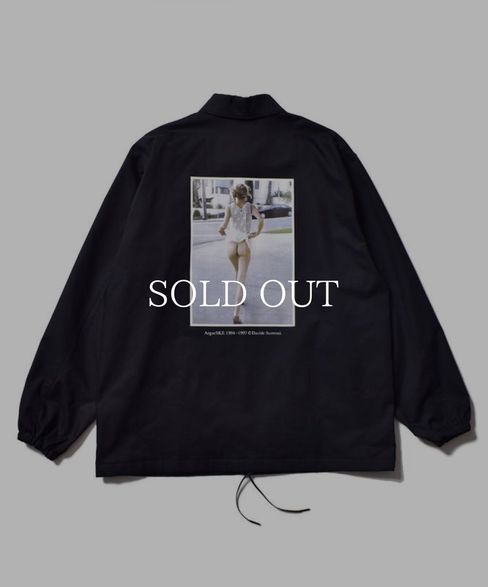 画像2: MINEDENIM  Stie-lo × Davide Sorrenti Jaime Flashing Burn Coach JKT (BLK) (2)