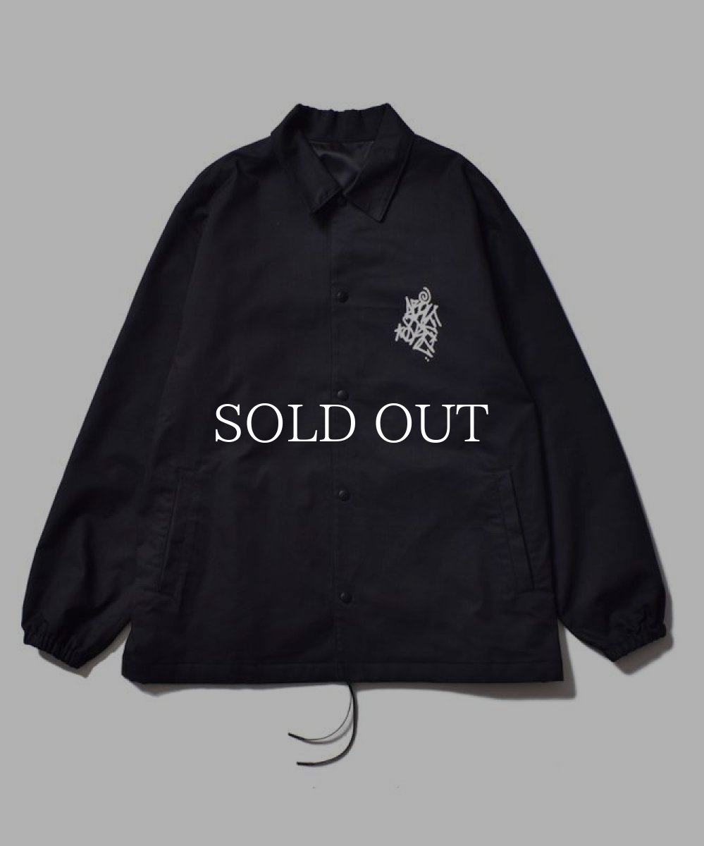 画像1: MINEDENIM  Stie-lo × Davide Sorrenti Jaime Flashing Burn Coach JKT (BLK) (1)