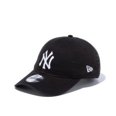 画像3: NEW ERA  9TWENTY クロスストラップ ウォッシュドコットン ニューヨーク・ヤンキース ブラック × ホワイト (ブラック) (3)