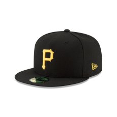 画像1: NEW ERA  59FIFTY MLBオンフィールド ピッツバーグ・パイレーツ ゲーム (ブラック) (1)