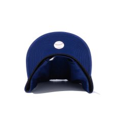 画像5: NEW ERA  9TWENTY クロスストラップ ウォッシュドコットン ロサンゼルス・ドジャース ダークロイヤル × ホワイト (ダークロイヤル) (5)