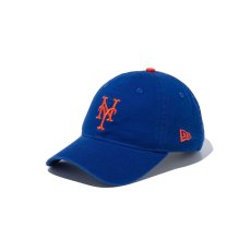 画像1: NEW ERA  9TWENTY クロスストラップ ウォッシュドコットン ニューヨーク・メッツ ライトロイヤル × オレンジエイド (ライトロイヤル) (1)