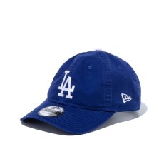 画像1: NEW ERA  9TWENTY クロスストラップ ウォッシュドコットン ロサンゼルス・ドジャース ダークロイヤル × ホワイト (ダークロイヤル) (1)