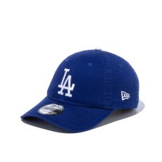 画像3: NEW ERA  9TWENTY クロスストラップ ウォッシュドコットン ロサンゼルス・ドジャース ダークロイヤル × ホワイト (ダークロイヤル) (3)