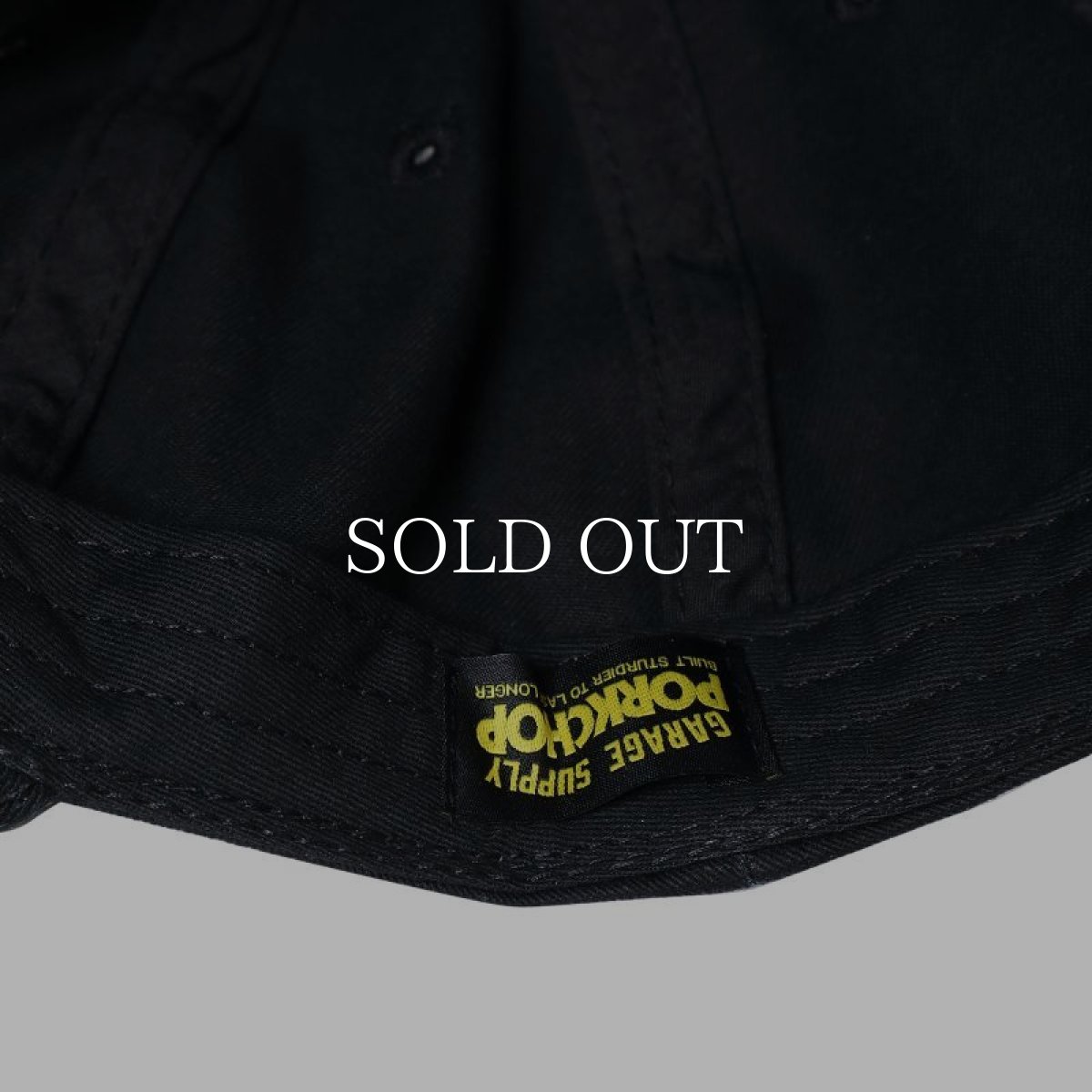 画像4: PORKCHOP GARAGE SUPPLY  B&S BASE CAP (BLACK) (4)