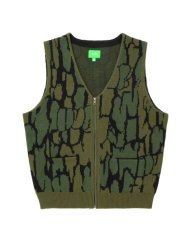 画像1: HUF  HUDSON CAMO ZIP VEST (CAMO) (1)