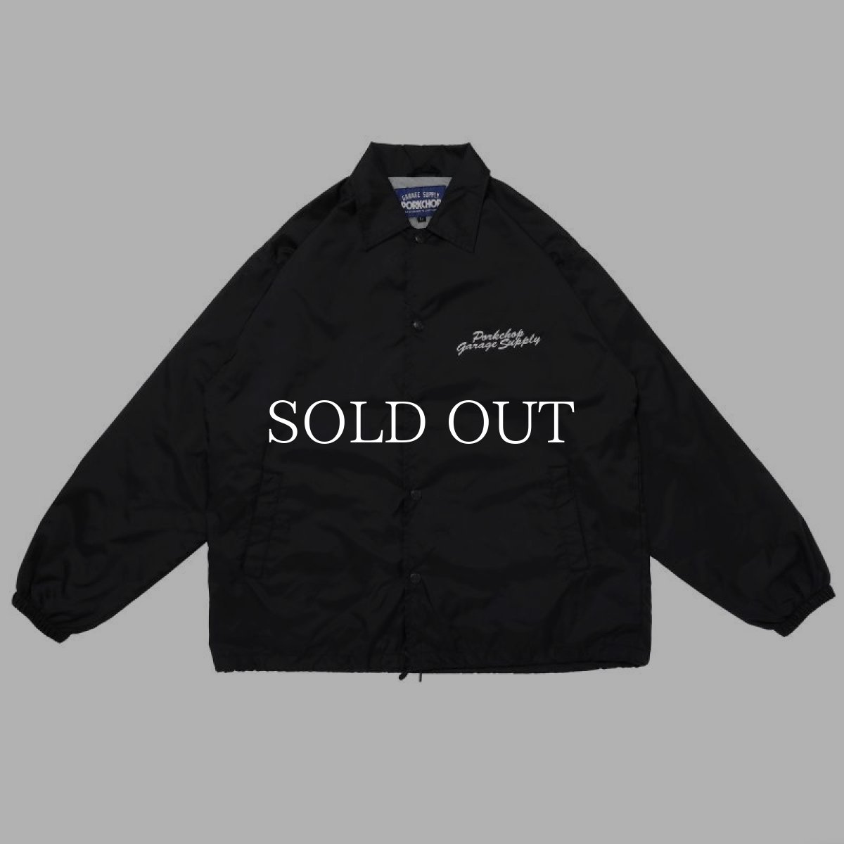 画像1: PORKCHOP GARAGE SUPPLY  FULL SCRIPT COACH JKT (BLACK) (1)