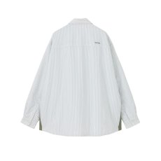 画像2: MAGIC STICK  LIGHT PUFF DRESS SHIRT (WHITE STRIPES) (2)