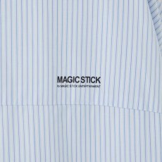 画像9: MAGIC STICK  LIGHT PUFF DRESS SHIRT (BLUE STRIPES) (9)