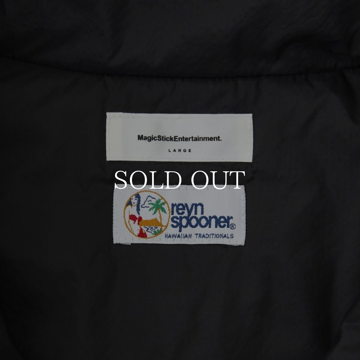 画像4: MAGIC STICK  DK PALMS HAWAIIAN PUFFER JACKET BY REYN SPOONER (BLACK) (4)