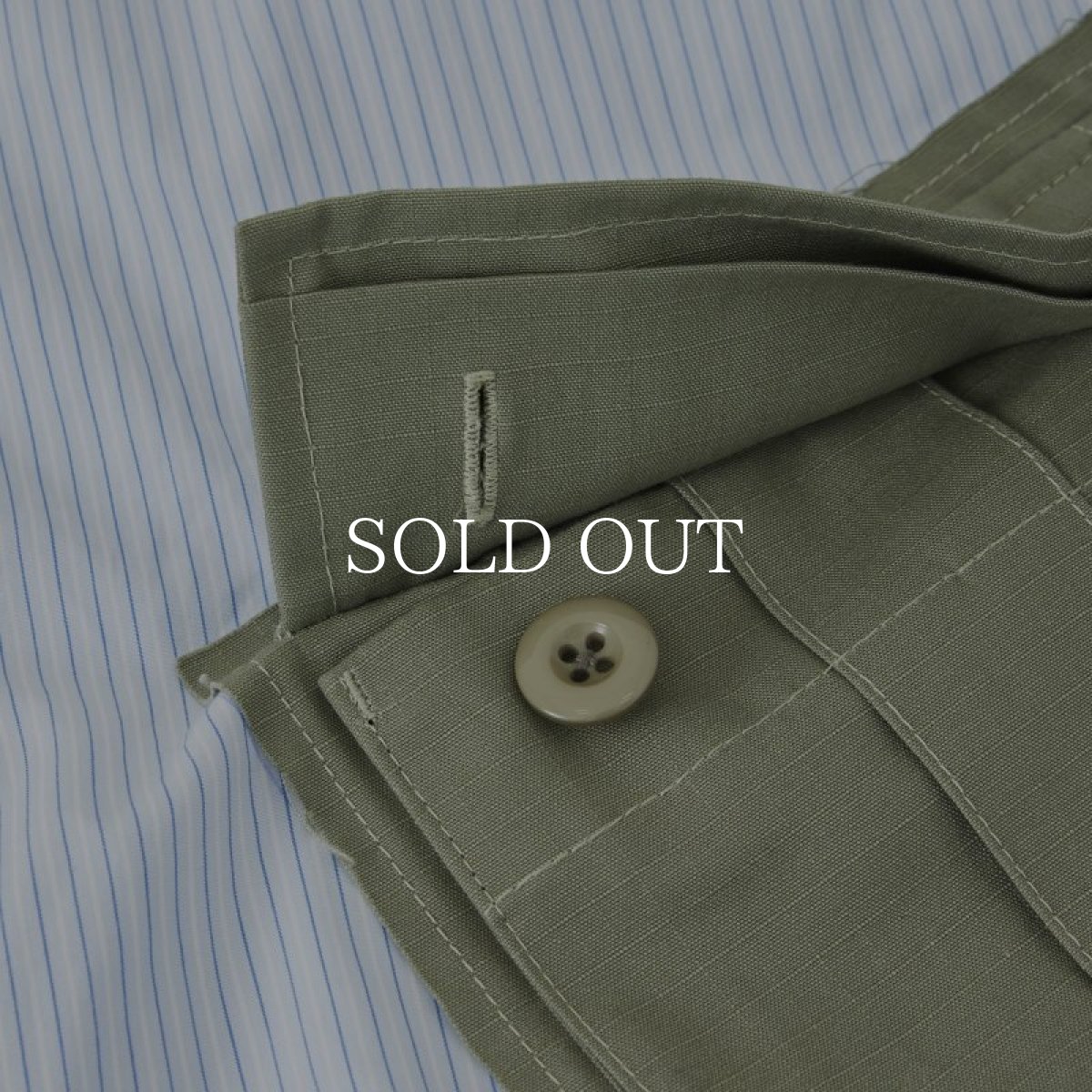 画像5: MAGIC STICK  LIGHT PUFF DRESS SHIRT (BLUE STRIPES) (5)