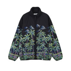 画像1: MAGIC STICK  DK PALMS HAWAIIAN PUFFER JACKET BY REYN SPOONER (BLACK) (1)