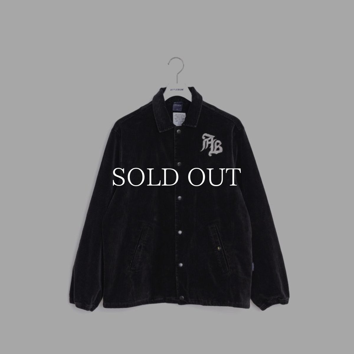 画像1: APPLEBUM  Corduroy Blouson (Powder Bleach) (Black) (1)
