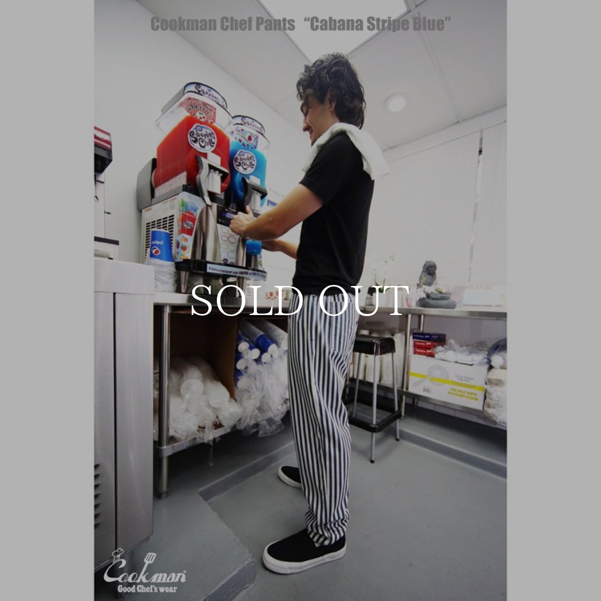 画像12: COOKMAN  Chef Pants Cabana Stripe Blue (Blue) (12)