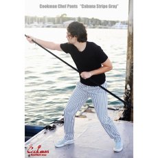画像13: COOKMAN  Chef Pants Cabana Stripe Gray (Gray) (13)