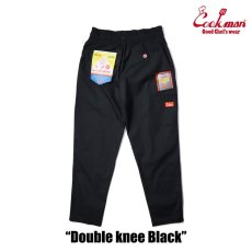 画像4: COOKMAN  Chef Pants Double knee Black (Black) (4)