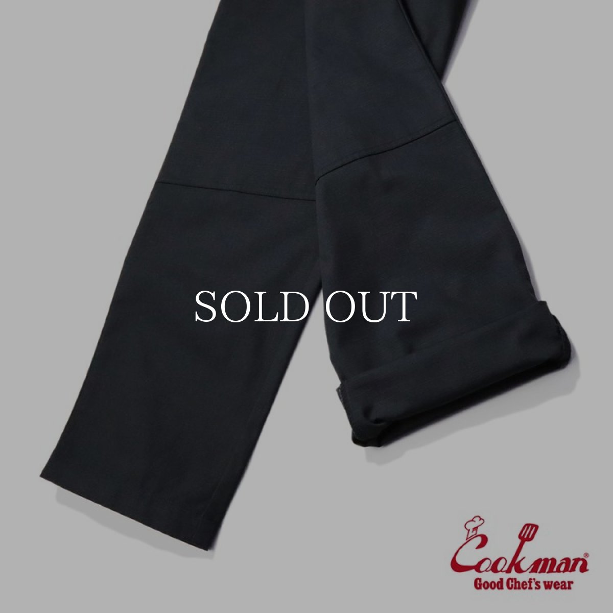 画像10: COOKMAN  Chef Pants Double knee Black (Black) (10)