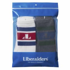 画像1: Liberaiders  2-PACK LINE SOCKS (ASSORT) (1)