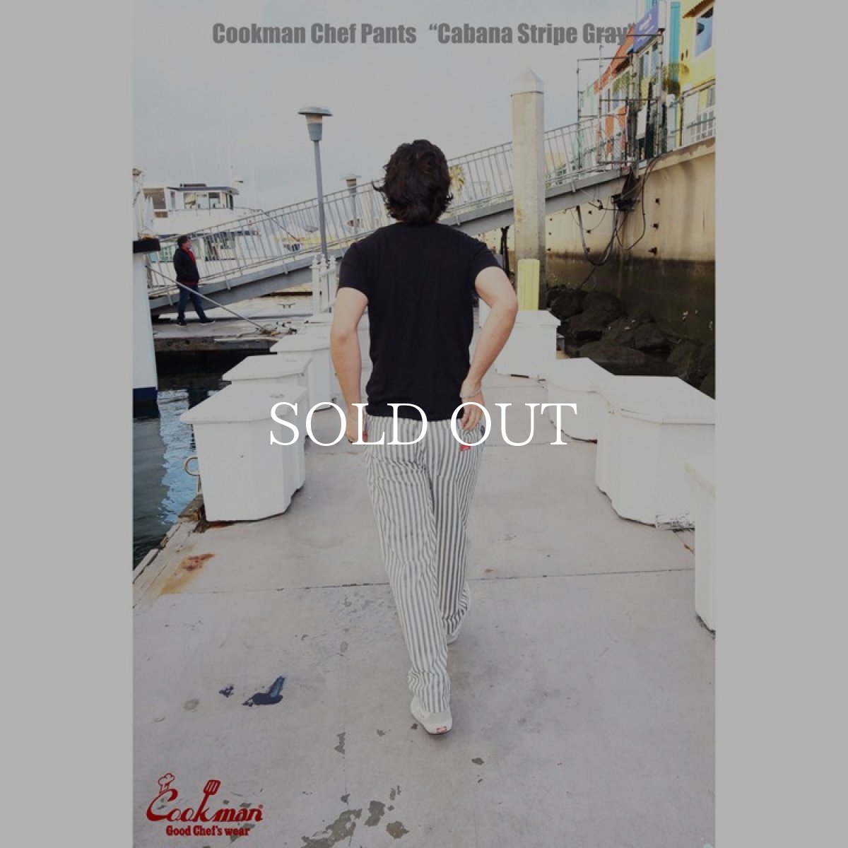 画像12: COOKMAN  Chef Pants Cabana Stripe Gray (Gray) (12)