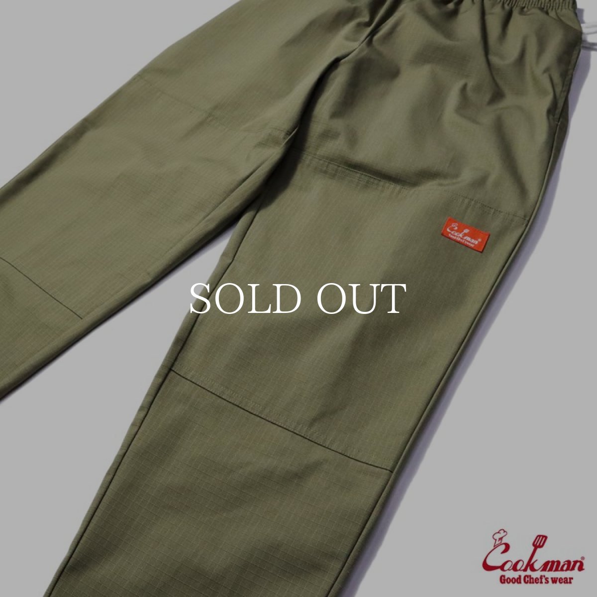 画像11: COOKMAN  Chef Pants Double knee Olive (Olive) (11)
