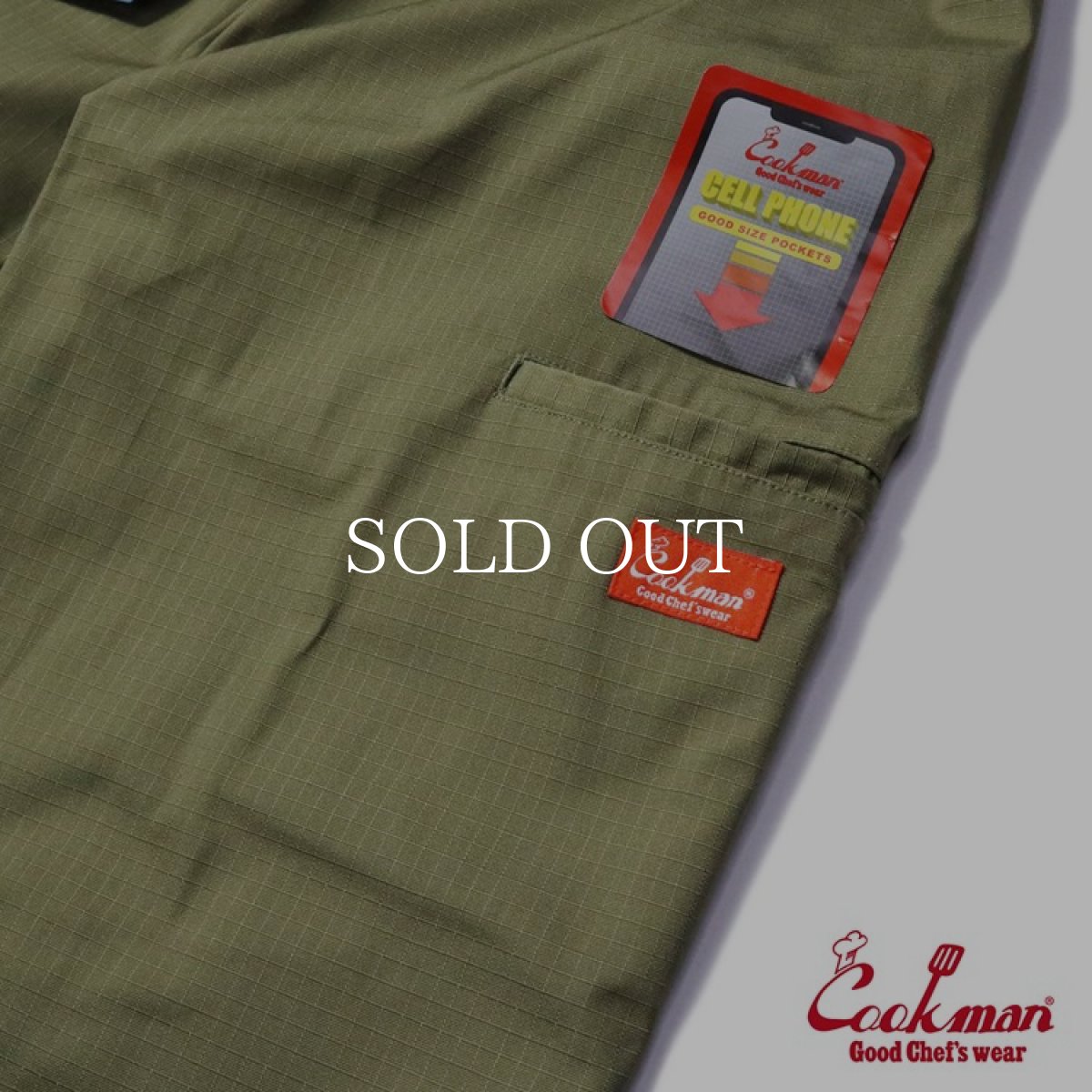画像8: COOKMAN  Chef Pants Double knee Olive (Olive) (8)