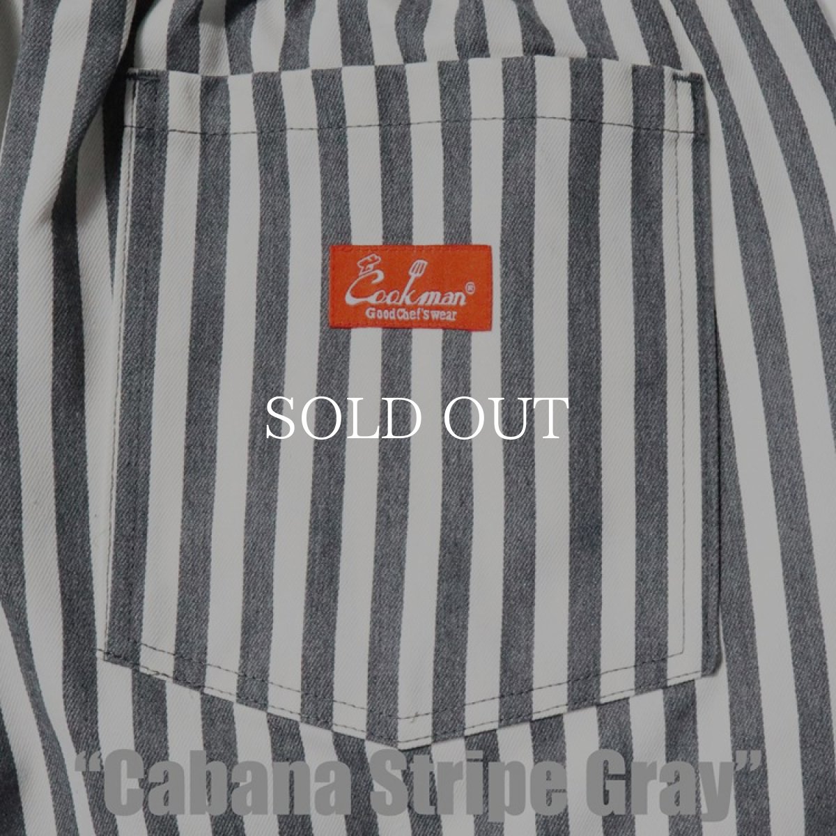 画像7: COOKMAN  Chef Pants Cabana Stripe Gray (Gray) (7)